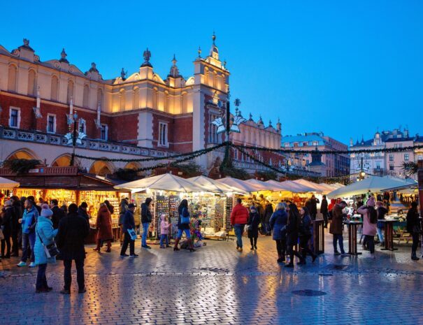 mercado navideño de Cracovia